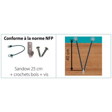 Bâche hiver pour piscine bois